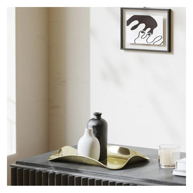 WAVE Plateau décoratif Doré