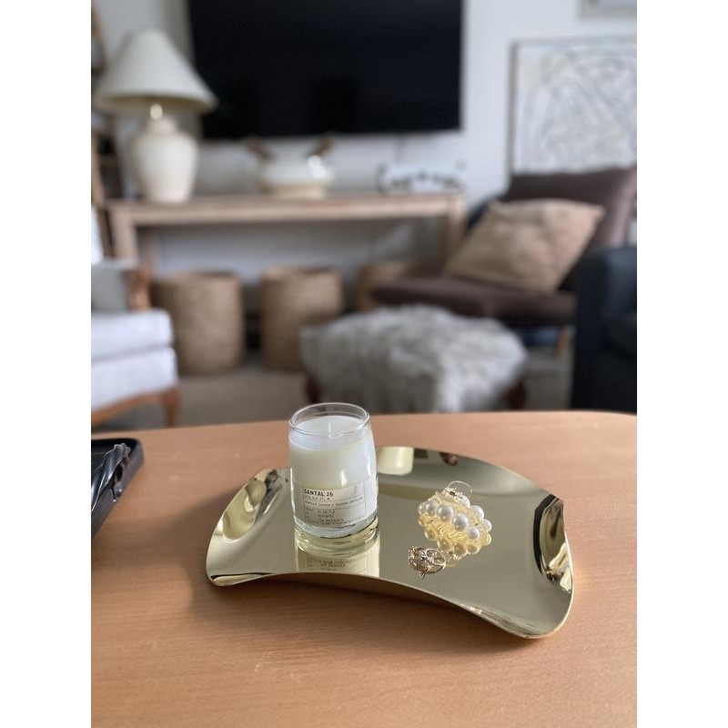 WAVE Plateau décoratif Doré