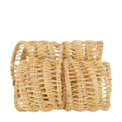 MALAGA Ronds de serviettes S/4