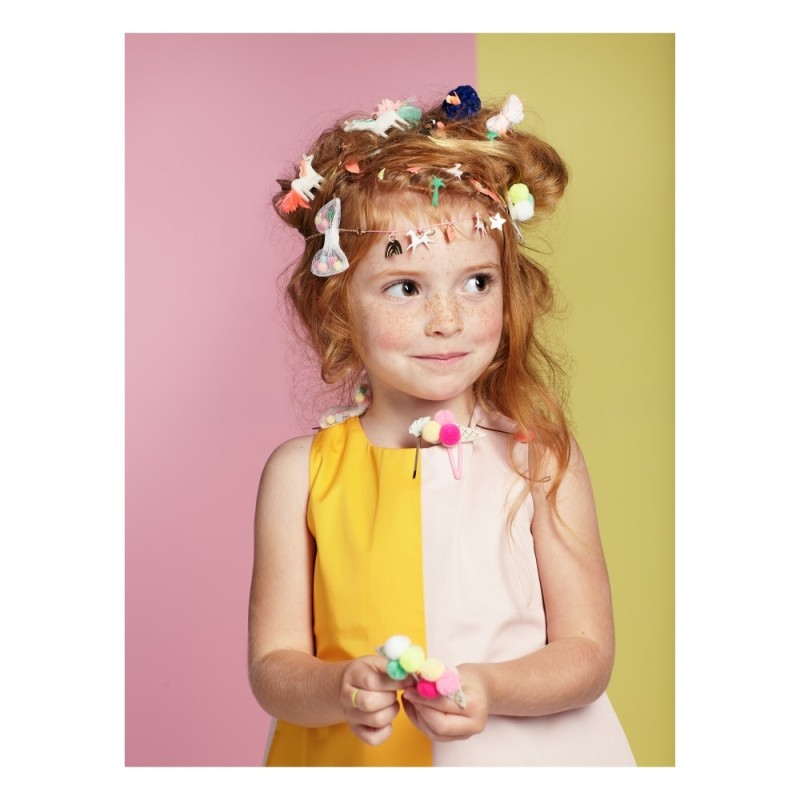 Pinces à cheveux Licornes S/6