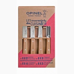 Coffret 4 couteaux Les essentiels du cuisinier /Naturel