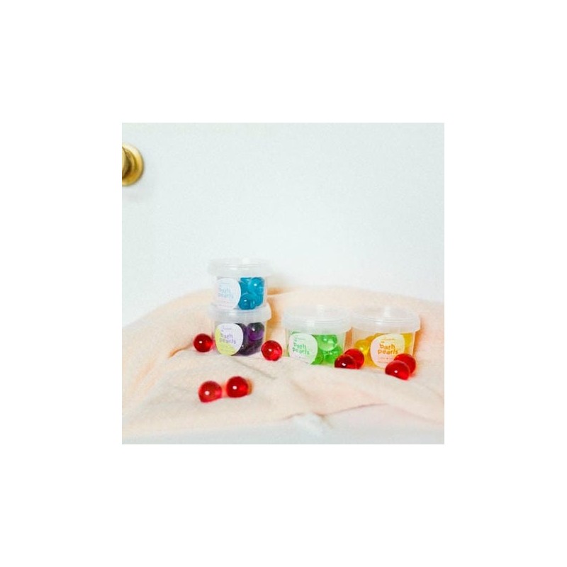 Perles d'huile de bain Rose Nacre S/3