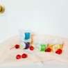 Perles d'huile de bain Rose Nacre S/3
