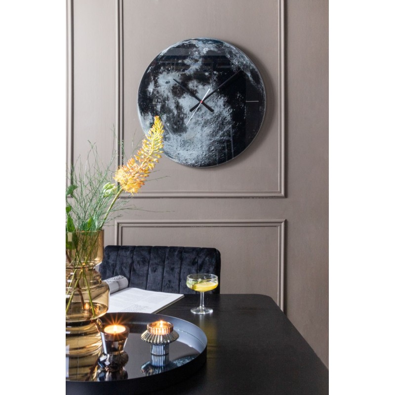 MIRAGE Plateau Rond miroir gris fumé