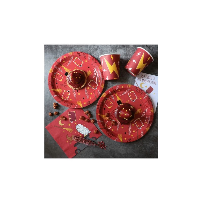 HARRY 8 cartes d'invitations type Sorcier