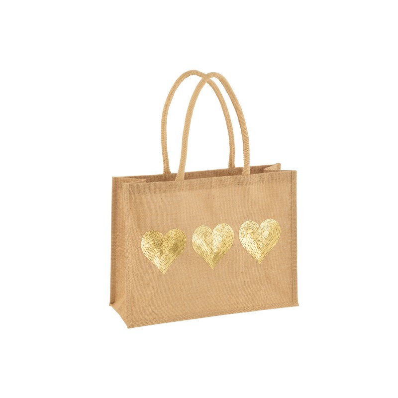 Sac COEUR Jute