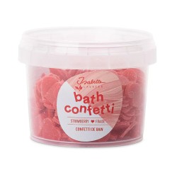 Confettis de bain Coeur Rouge Fraise