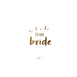 Team Bride Pack de 5 Tattoos