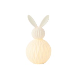 Lampe lapin origami en porcelaine