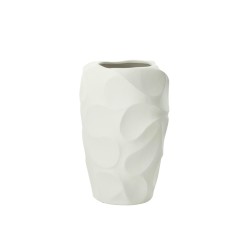 Mirena vase argile blanc