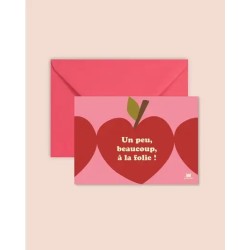 Un peu beaucoup à la folie carte postale + enveloppe