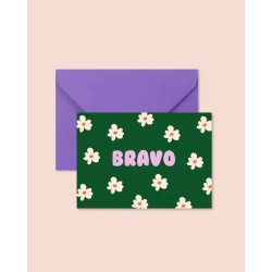Bravo Carte postale + enveloppe