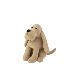 Cale-Porte Chien bouclette Beige