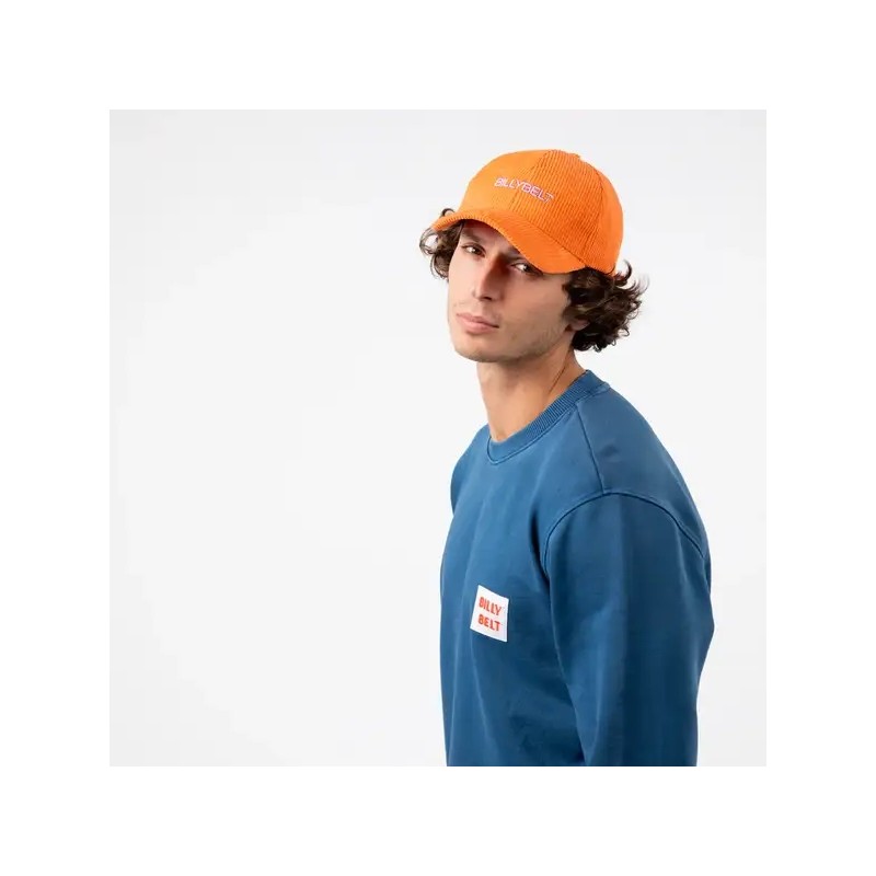 Casquette en velour Orange