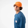 Casquette en velour Orange