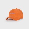 Casquette en velour Orange