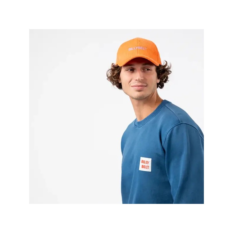 Casquette en velour Orange