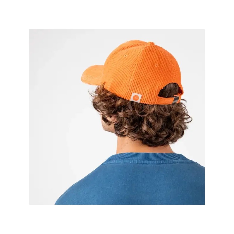 Casquette en velour Orange