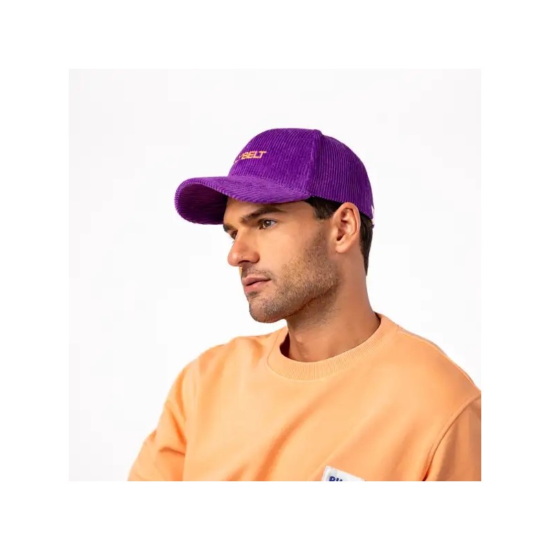 Casquette en velour Violet