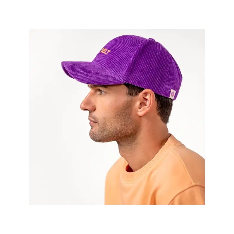 Casquette en velour Violet