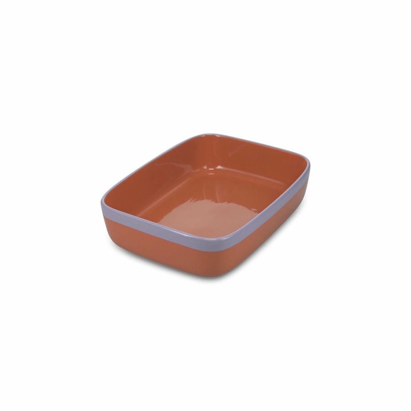 DUO Plat au four orange/violet Large
