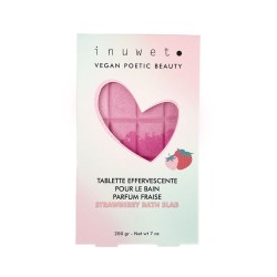 Tablette de bain effervescente rose - Fraise