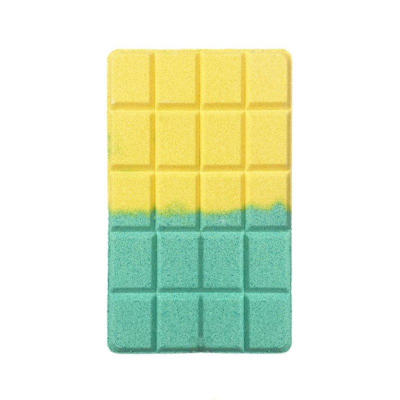 Tablette de bain effervescente jaune - monoï