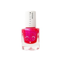 Vernis à l'eau pour enfants Fuschia paillettes /Fraise