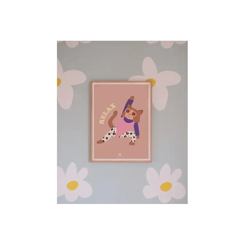 Affiche Aérobic chat