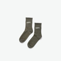 Happy - Chaussettes paillettes Gris