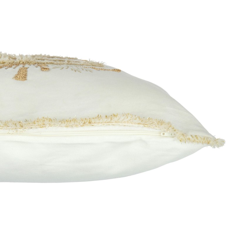 Sapin Coussin blanc/doré