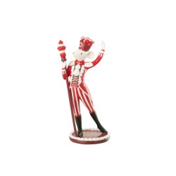 Statue souris et son cirque rouge