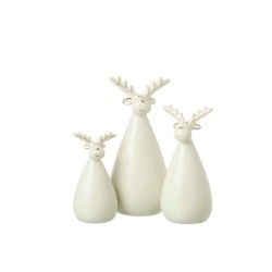 Rennes Corps Oval Porcelaine Écru S/3