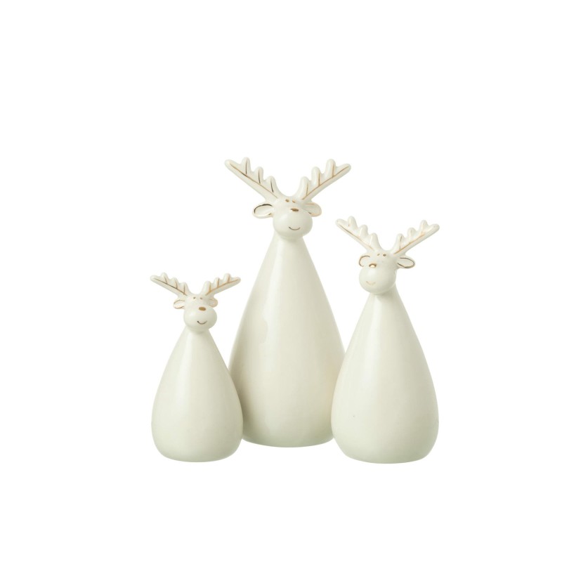 Rennes Corps Oval Porcelaine Écru S/3