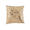 Coussin sequins et velour Champagne/beige