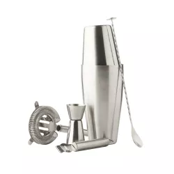 Boston Set de cocktail 5 pièces avec shaker full inox