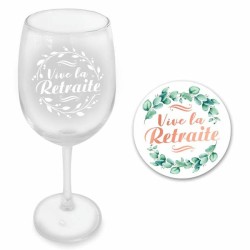 Retraite - Verre à vin Vive la retraite