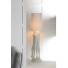 Lampe sur pied couple resine Blanc