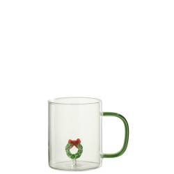 Verre à thé avec figurine /Couronne