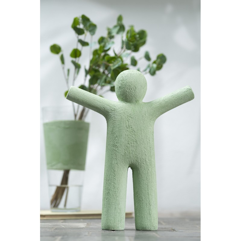 Maurice statue décorative type grès Vert