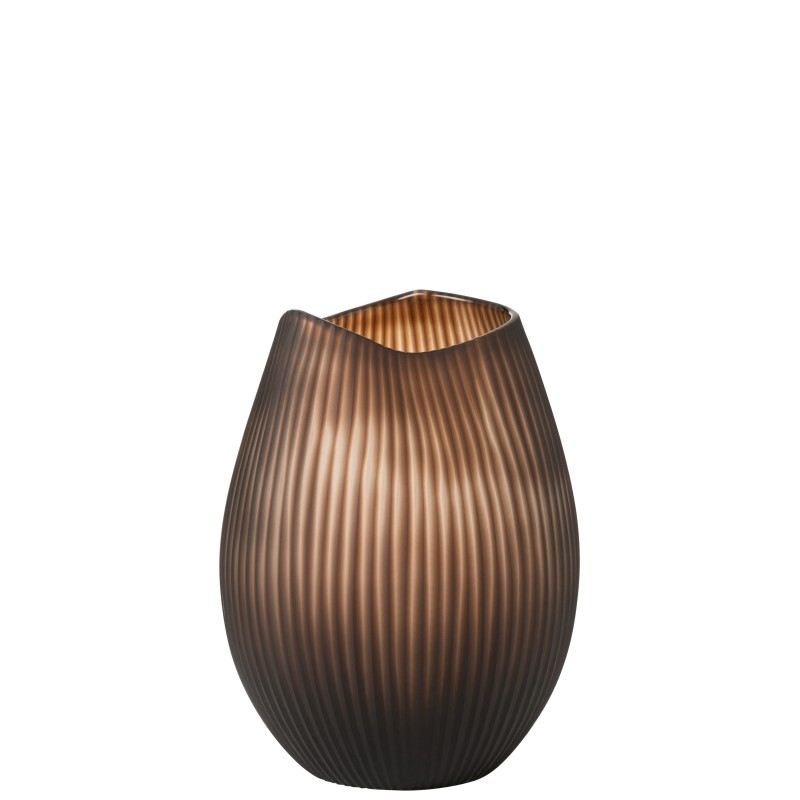 Tula Vase ligne Marron