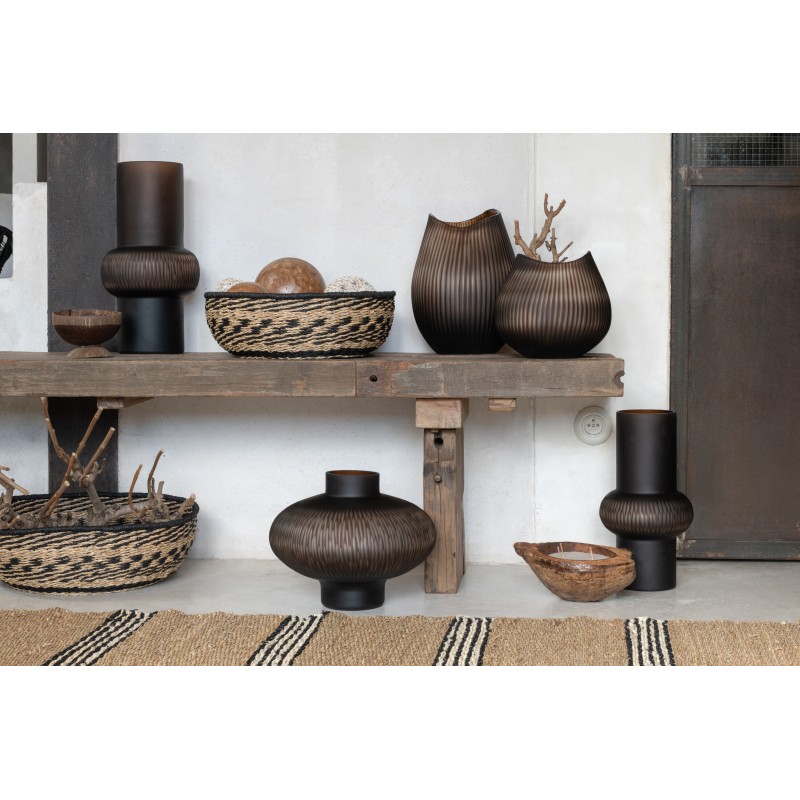Tula Vase ligne Marron