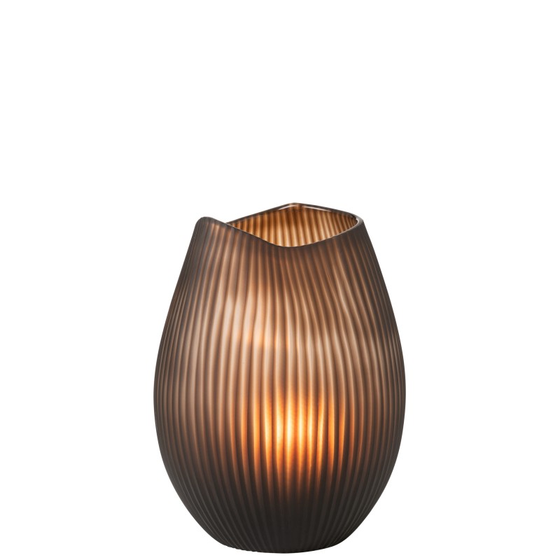 Tula Vase ligne Marron