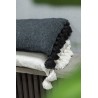 Coussin Floches Coton Noir 2026