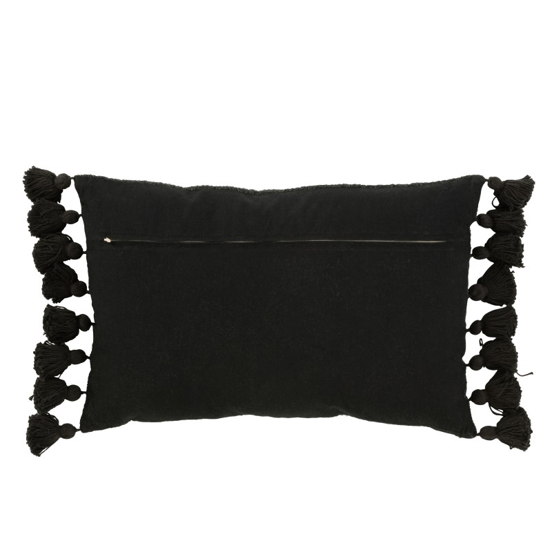 Coussin Floches Coton Noir 2026