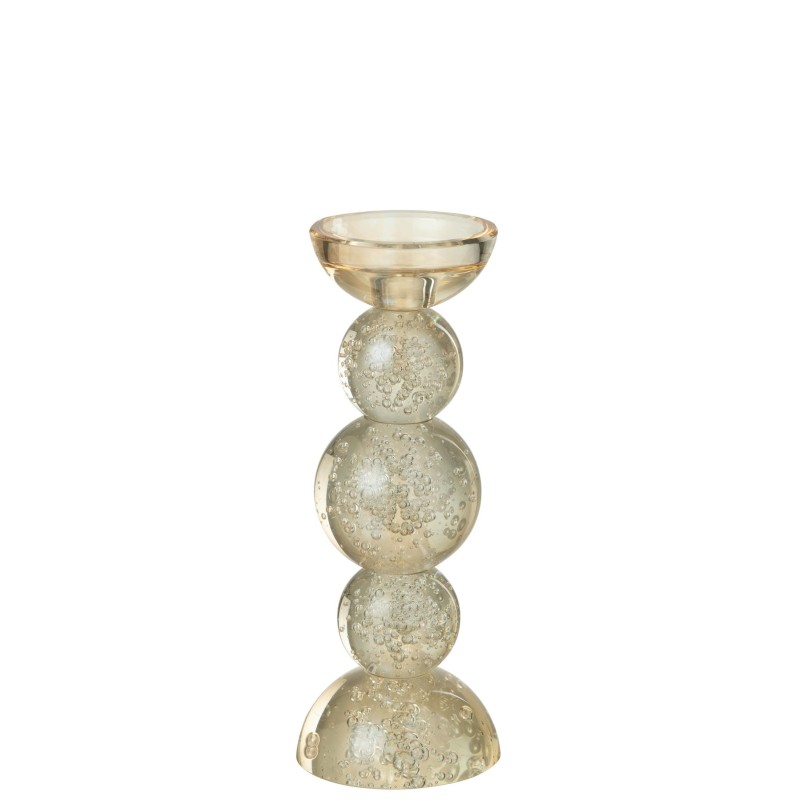 BUBBLE chandelier boule en pilier /Champagne