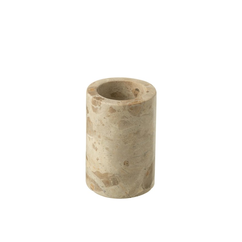 Marmoris Porte Brosse À Dents Cylindre Marbre Beige