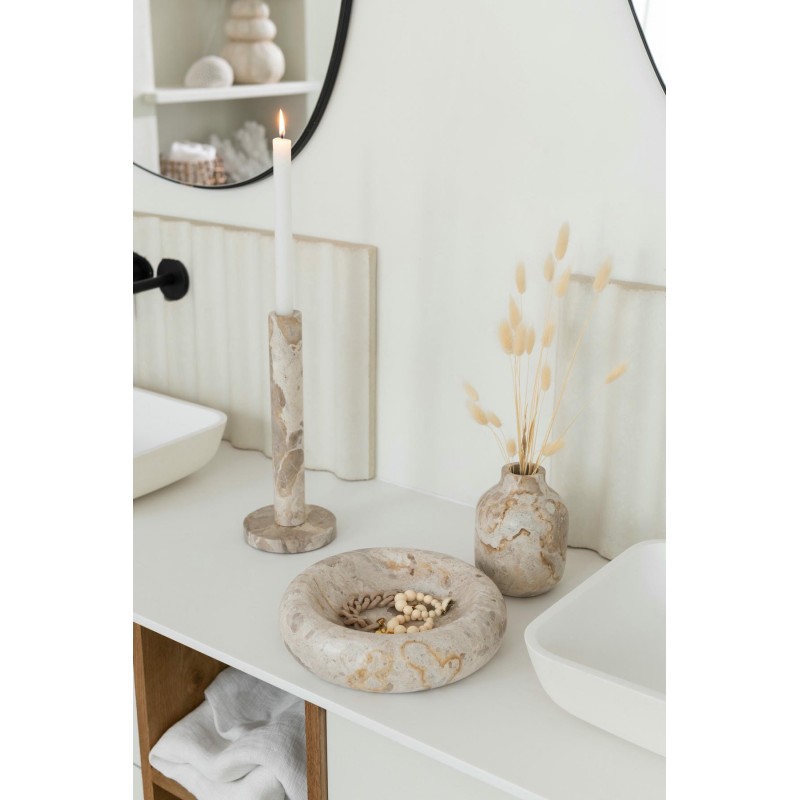 Marmoris  Photophore Marbre Beige