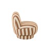 Bouli fauteuil ligns Camel/Blanc