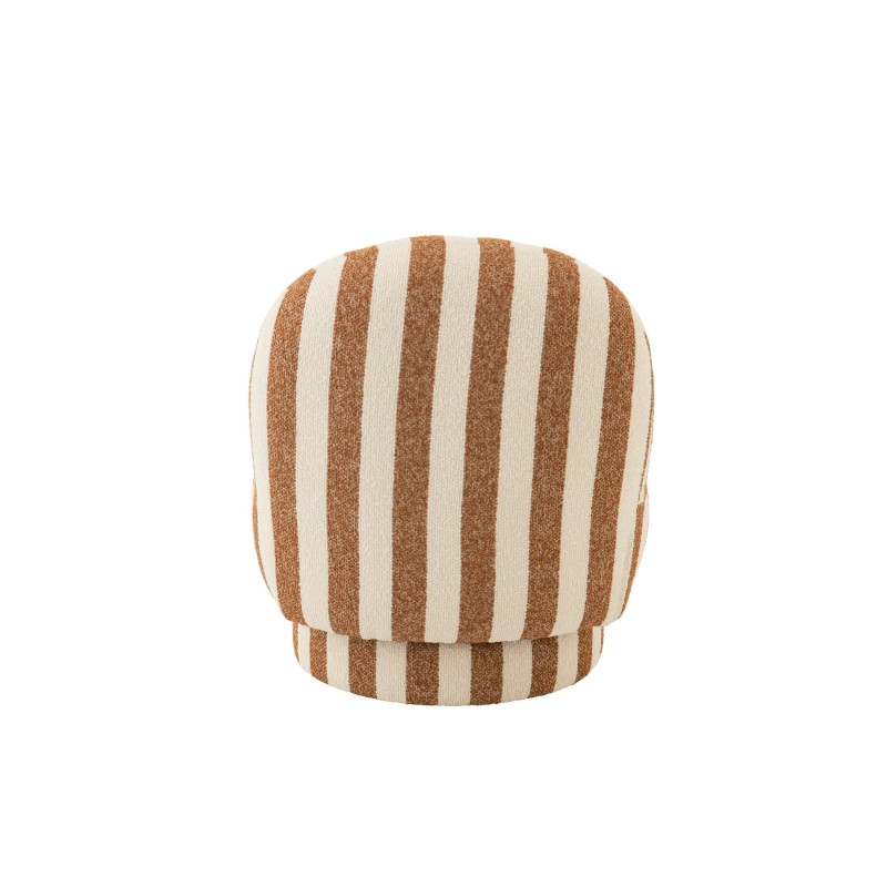 Bouli fauteuil ligns Camel/Blanc